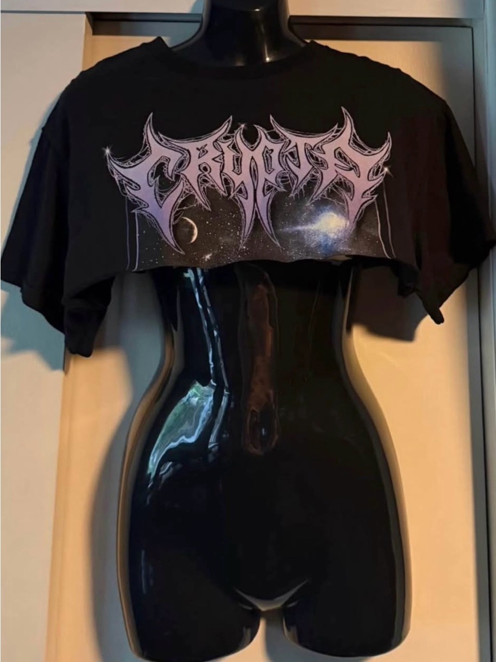 CRYPTA Death Metal Reconstructed Crop Top